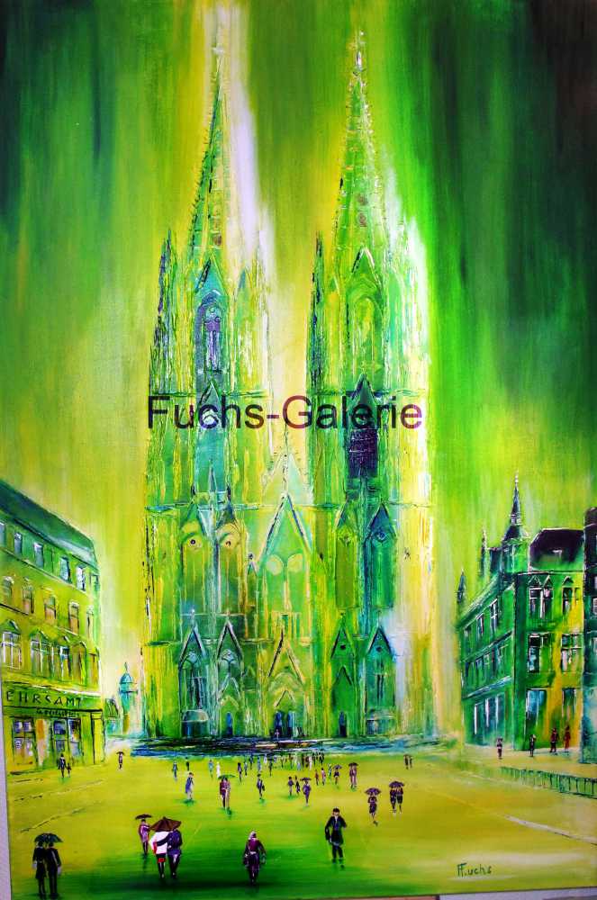 www.fuchs-galerie.de | Helmut Fuchs - Malerei | Köln Dom   | 100 x 150cm 