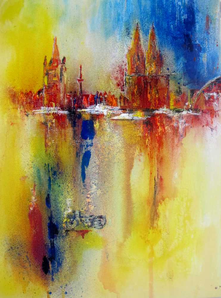 www.fuchs-galerie.de | Helmut Fuchs - Malerei | Köln  | 50x70cm 