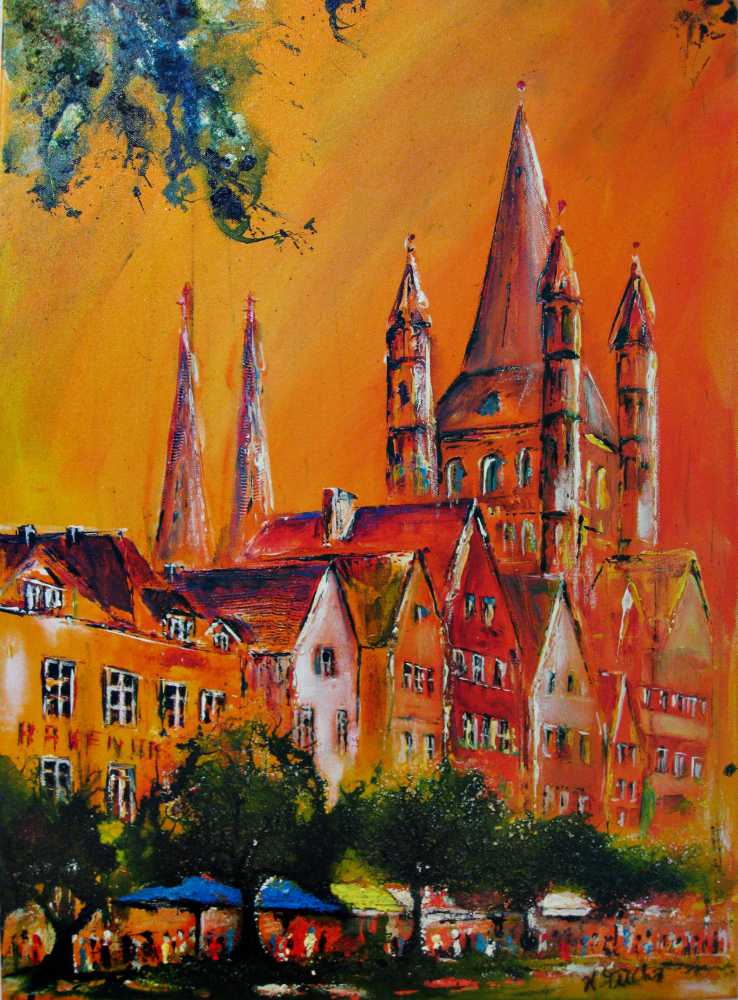 www.fuchs-galerie.de | Helmut Fuchs - Malerei | Köln Alstadt | 50x80cm 