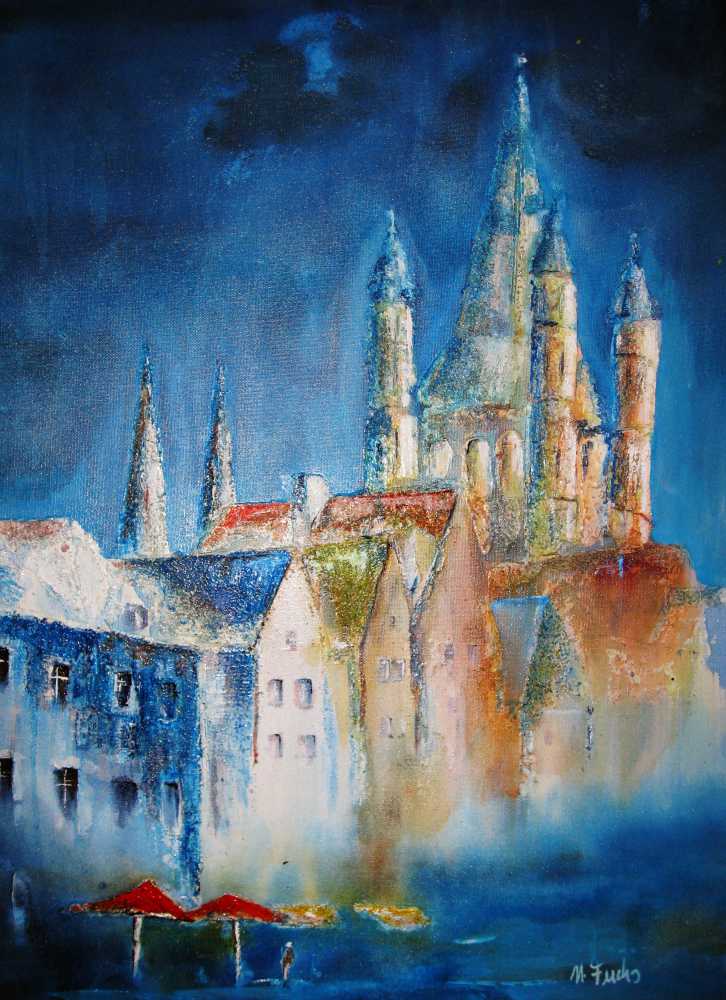 www.fuchs-galerie.de | Helmut Fuchs - Malerei | Köln Altstadt  | 50x70cm 