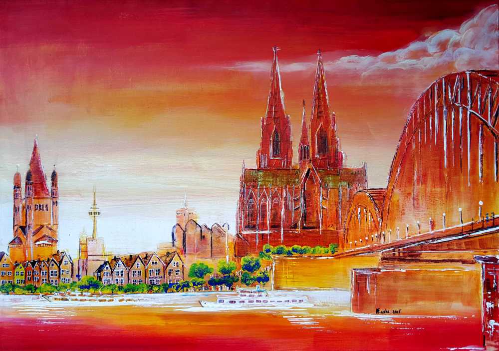 www.fuchs-galerie.de | Helmut Fuchs - Malerei | Köln  | 50 x 70cm 