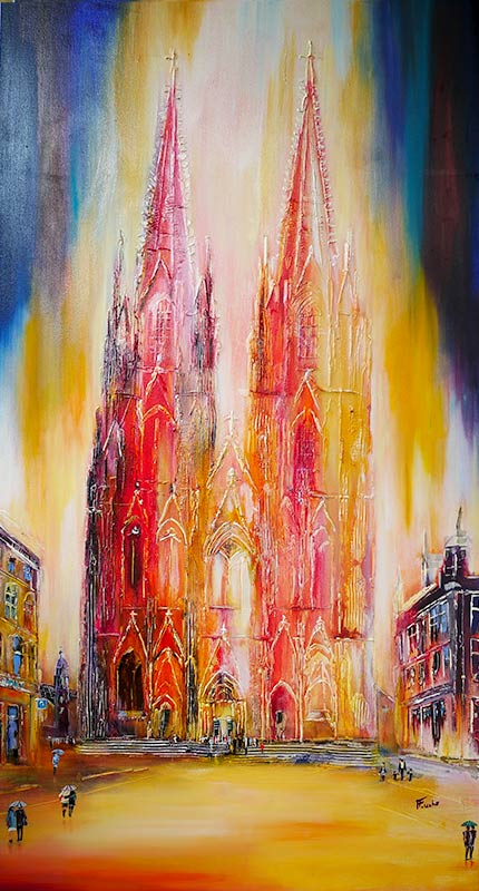 www.fuchs-galerie.de | Helmut Fuchs - Malerei | Kölner Dom | 120 x 80cm 